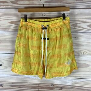 Live With Purpose Mesh Shorts Mens S Yellow Orange All Over Print Athletic Gym
